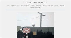 Desktop Screenshot of karenbloomfieldart.com